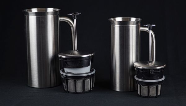 Der Brewer des kanadischen Herstellers ESPRO für bis zu 1000ml perfekt extrahierten Kaffee oder Tee dank extra klarer Filtration mit Doppelmikrosieben
